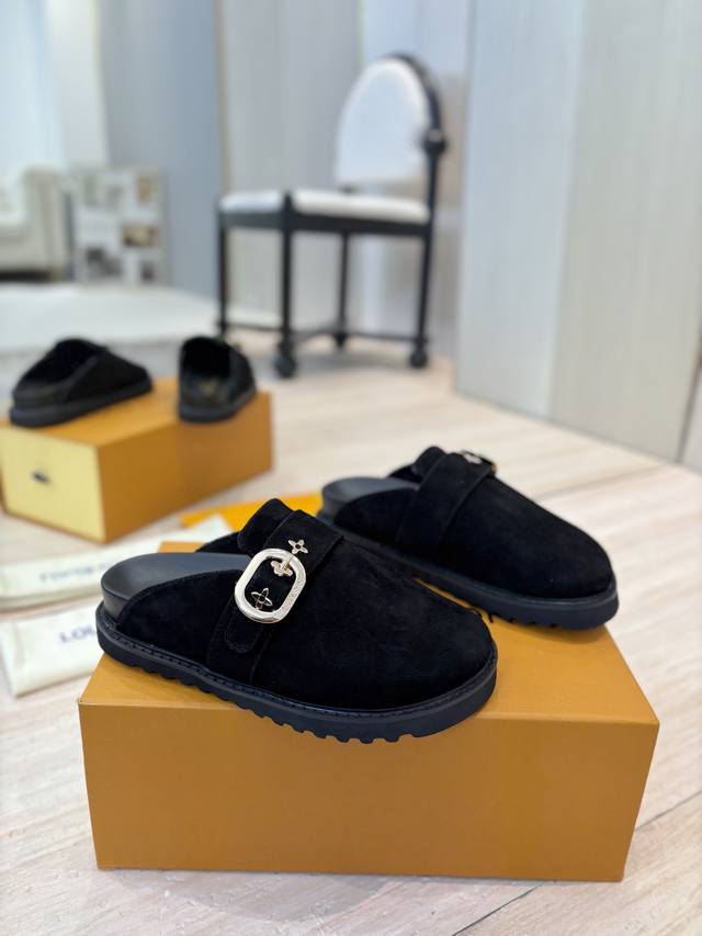 Factory Price Pp: New style Winterbreak Comfert flat slippers with Lv letters a