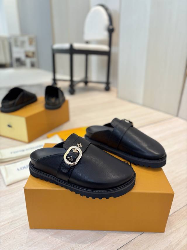 Factory Price Pp: New style Winterbreak Comfert flat slippers with Lv letters a