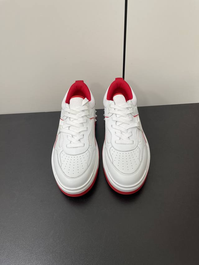 Men's Christian Louboutin Cl rivet red-soled shoes Astroloubi series couple cas