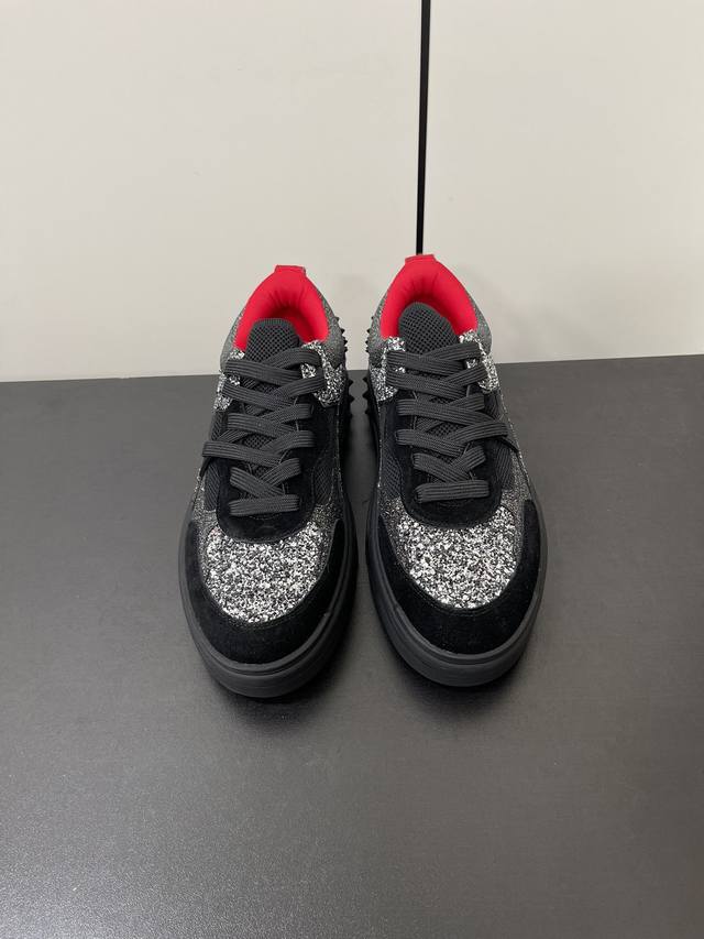 Men's Christian Louboutin Cl rivet red-soled shoes Astroloubi series couple casu