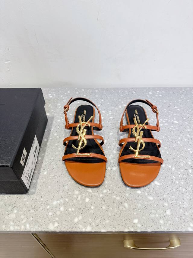 Saint Laurent 25Ss new spring and summer flat sandals A super popular style. We