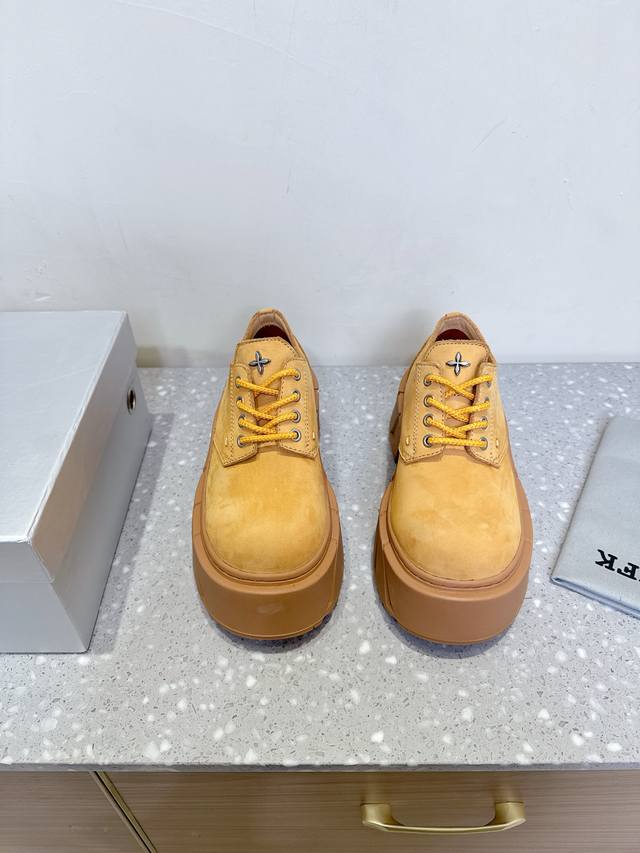 Smfk Niche fashion brand 25Ss new hot-selling thick-soled casual shoes Derby sho
