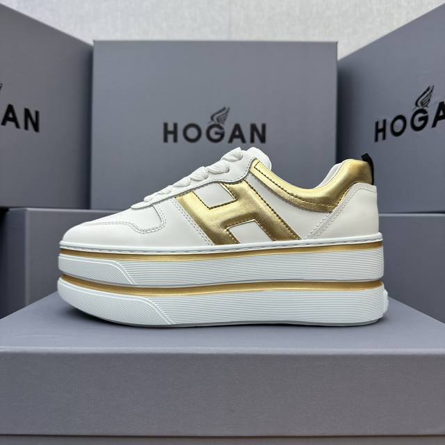Hogan Double Bar Series Show a sweet girlish feeling, wear double bar shoes, sho