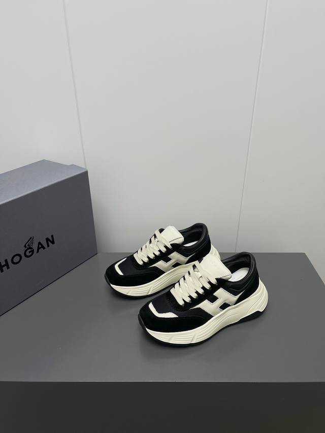 Factory Men 10 Hogan 2025 Spring and Summer Latest Sports Shoes Couple Thick-so