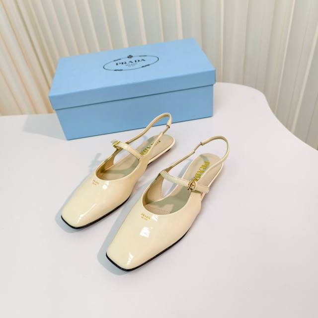 Original development purchasing level Prada 25Ss spring and summer new flat hee