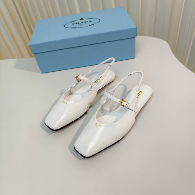 Original development purchasing level Prada 25Ss spring and summer new flat hee