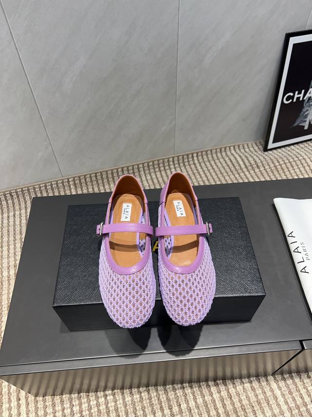 Factory: Exclusive top version Niche Alaia 2025Vs spring single shoe series Mes