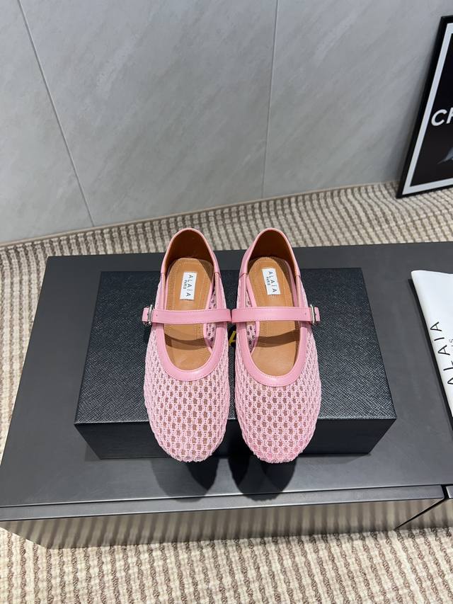 Factory: Exclusive top version Niche Alaia 2025Vs spring single shoe series Mes