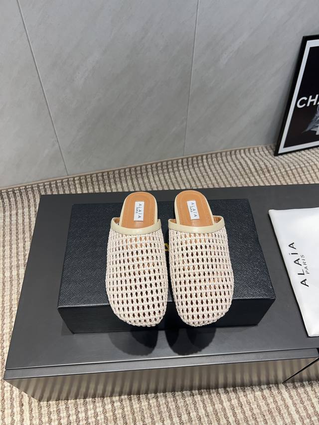 Factory: Exclusive top version Niche Alaia 2025Vs spring single shoe series Wov