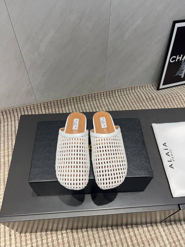 Factory: Exclusive top version Niche Alaia 2025Vs spring single shoe series Wov