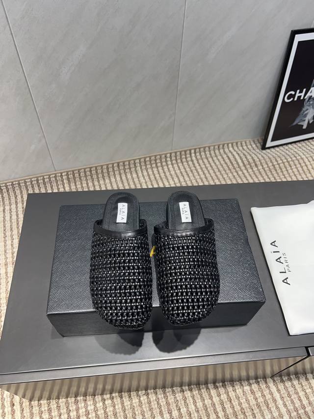 Factory: Exclusive top version Niche Alaia 2025Vs spring single shoe series Wov