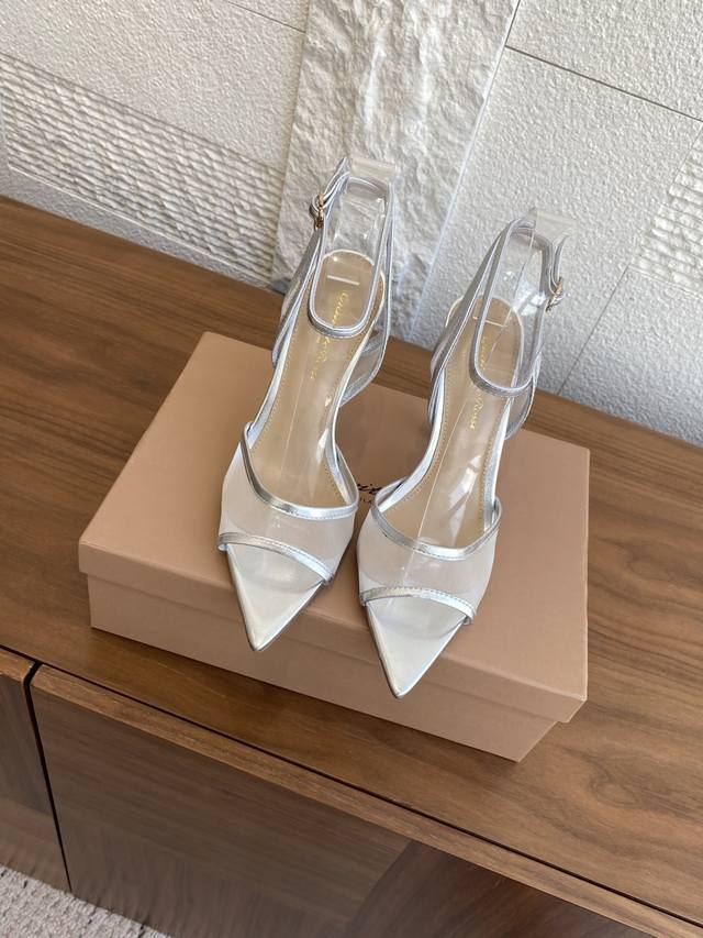 Top version: Gianvito Rossi 25Ss New Summer Pointed Mesh Stiletto Sandals Gianv