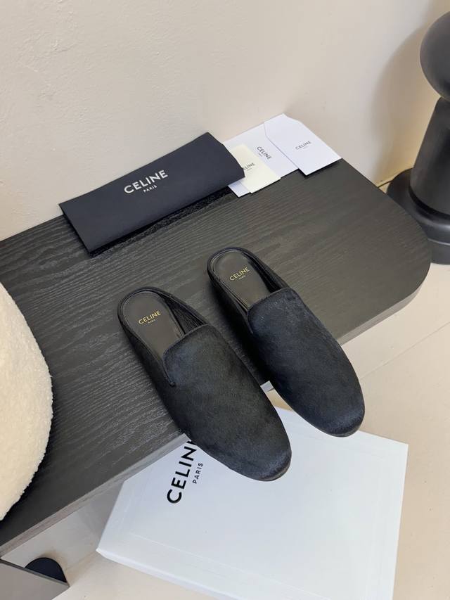 Celine*Celine 2025Ss new half-slip shoes Internet celebrity Ins recommendation t