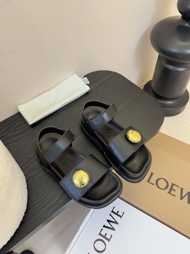 Official website synchronized box packaging Loewe 25Ss latest summer sandals! Th