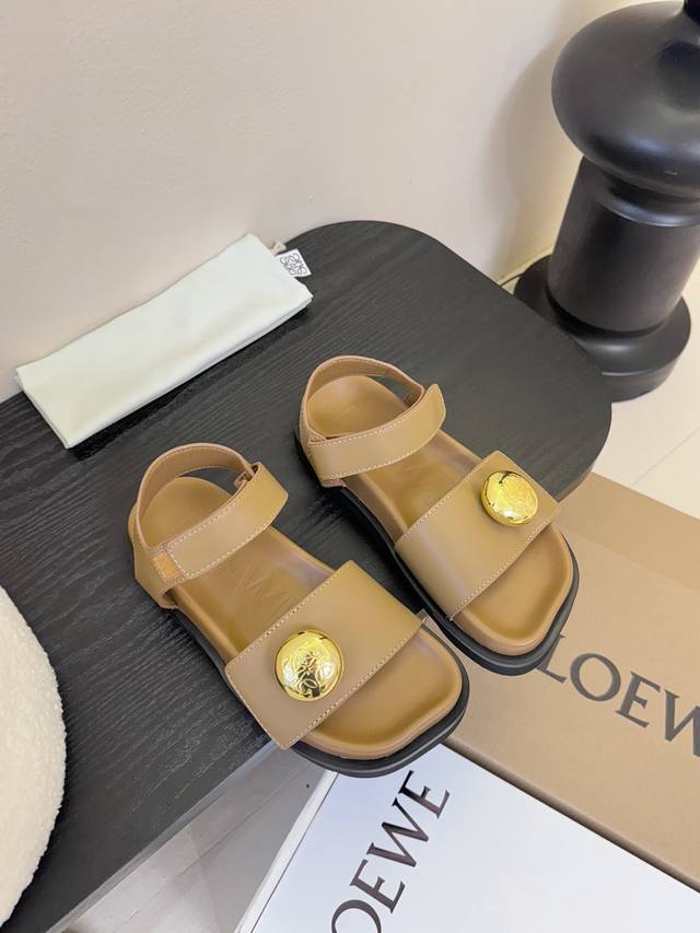 Official website synchronized box packaging Loewe 25Ss latest summer sandals! T