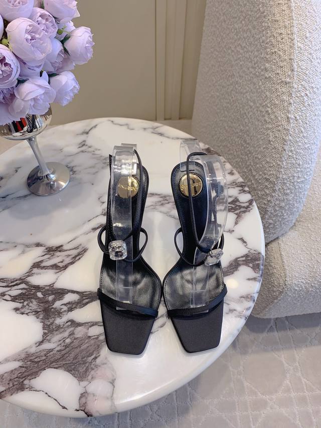 factory price Pp Saint Lauren* Ysl Yang Shulin new rhinestone high-heeled sandal