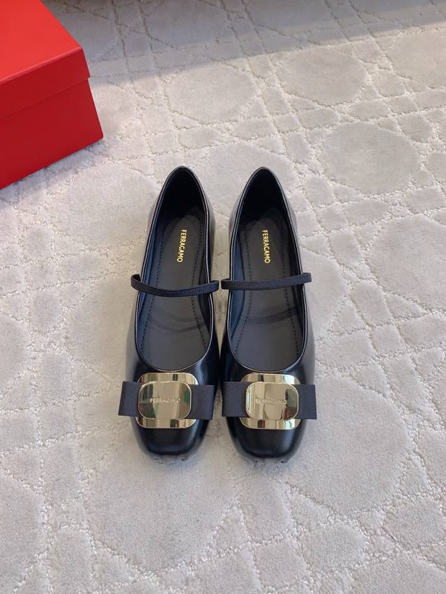 factory price P Ferragam* new Mary Jane ballet shoes are very exquisitely design