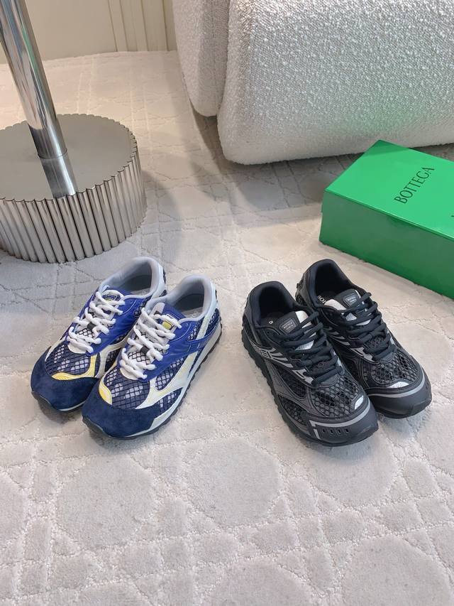 Women's Men's Bottega Venet's newest Orbit mesh sneakers are available in the m