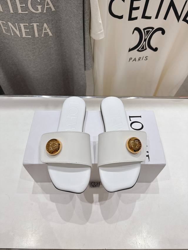 High version factory Loewe 2025 Ss new retro flat beach slippers ~ Xiaohongshu