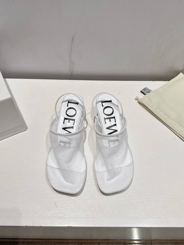 Loewe 25 summer kitten heel slippers