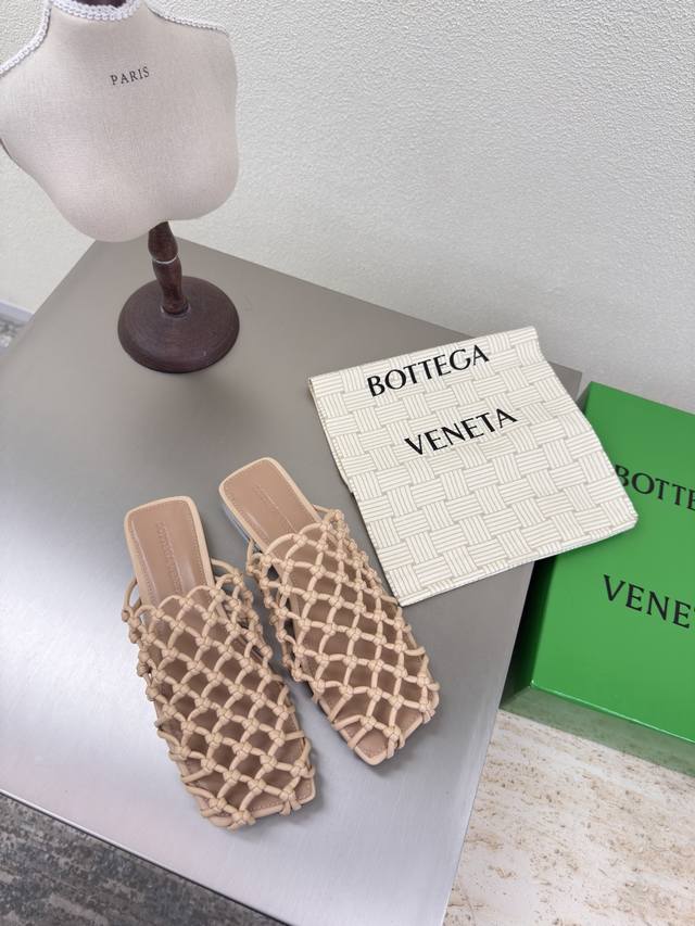 Bv Riva Mule Women's Flat Hand-woven Mule Slippers SeriesFlat solePurely hand-wo