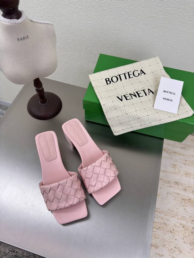 Bv Parco Mule square mid-heel ladies' Mule slipper seriesHeel height 4.5Cm Origi
