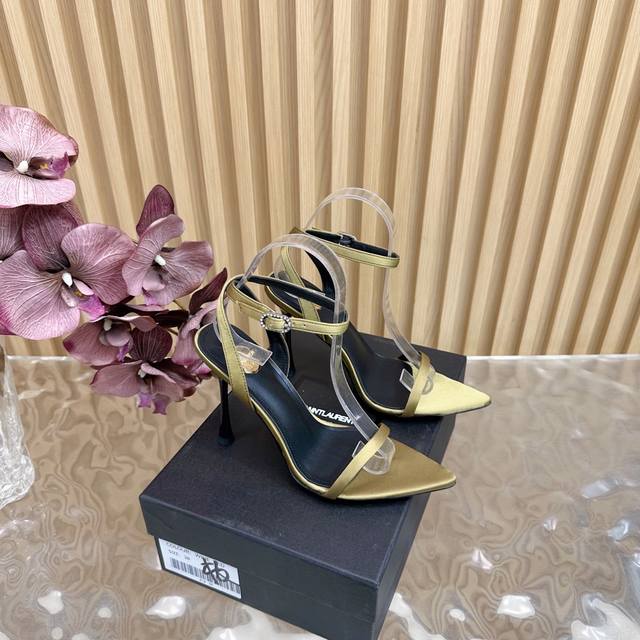 2025 Early Spring New Saint Laurent Ysl Saint Laurent pointed catwalk high-heele