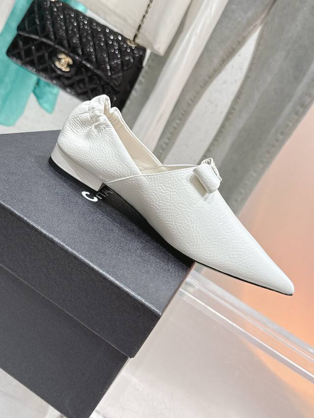 Xiaoxiang's new product Bowknot pointed single shoes loafers I was attracted by
