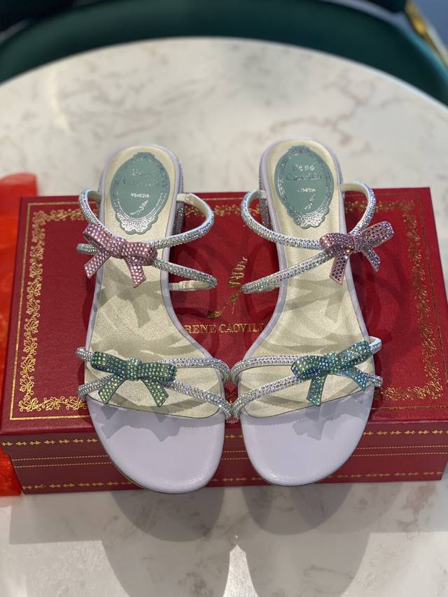 Renee Jovella's super popular spring and summer fairy crystal sandals [bow styl