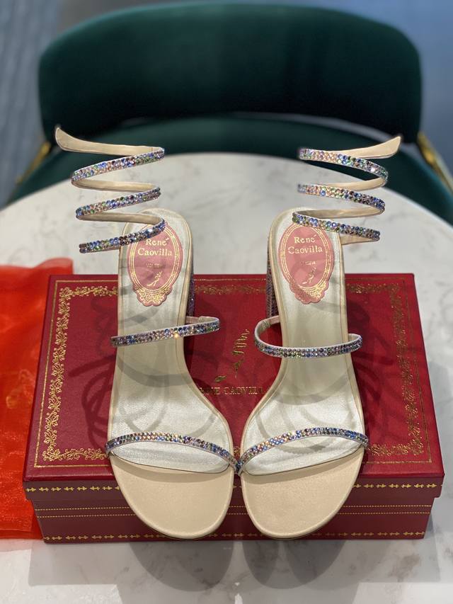 Renee Jovella's super popular spring and summer fairy crystal sandals [snake ri