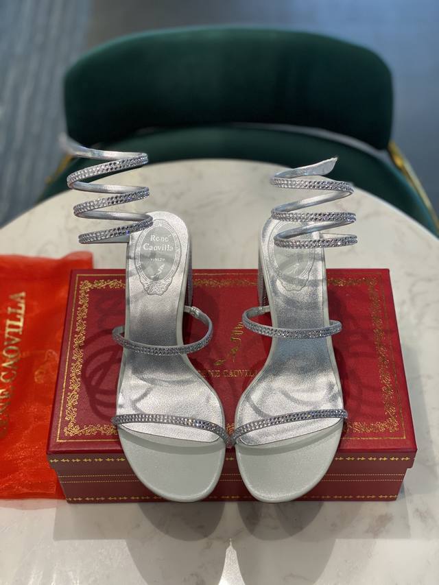Renee Jovella's super popular fairy crystal sandals [snake ring high heel] seri