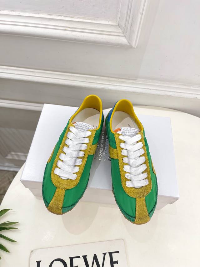 Maison Margiela 2025Ss Early Spring New Sprinters Colorblocking Low-top Sneakers