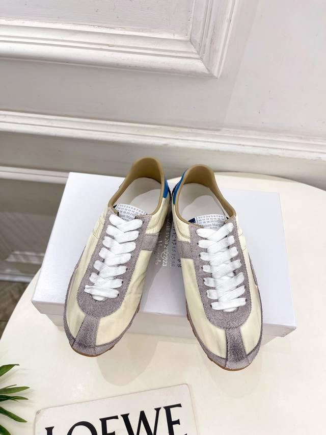 Maison Margiela 2025Ss Early Spring New Sprinters Colorblocking Low-top Sneakers