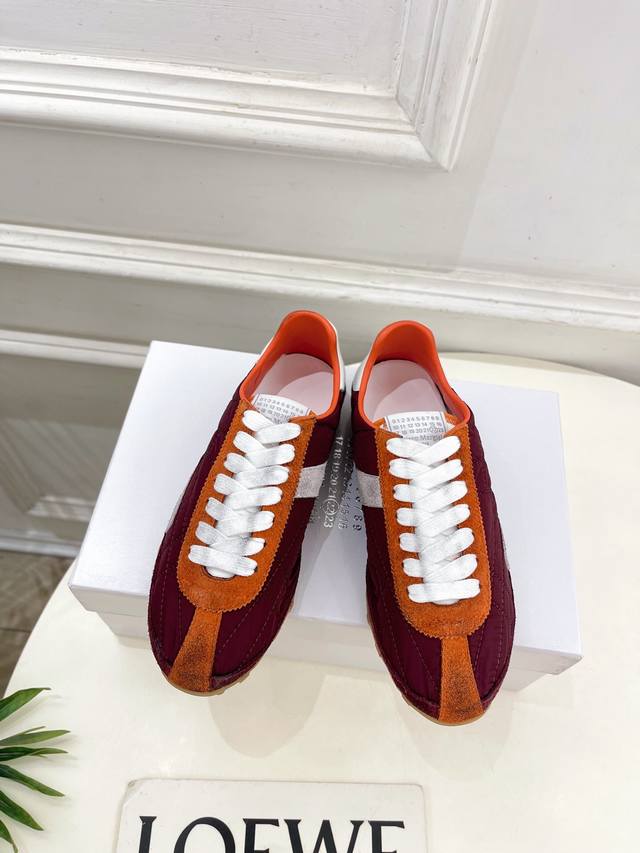 Maison Margiela 2025Ss Early Spring New Sprinters Colorblocking Low-top Sneakers