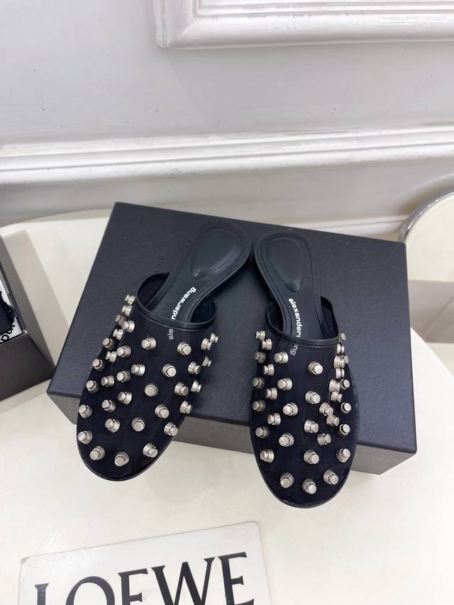 Alexander Wang 2025 Spring and Summer New Product King Riveted Mesh Bread Head M