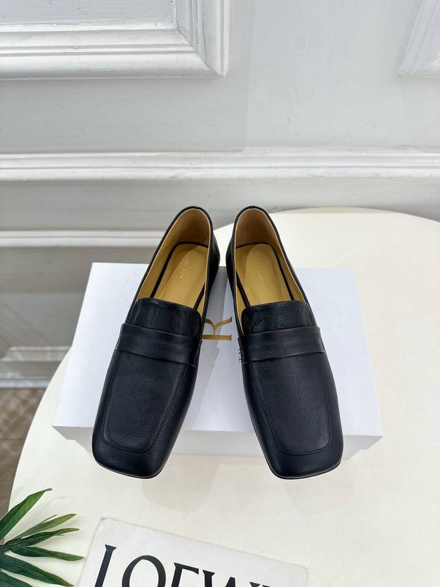 The Row 2025 Spring and Summer New Square Toe Flat Loafers As the most popular d