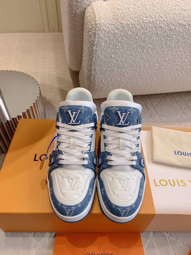 factory price P pink only women's size Louis Vuitto*classic Trainer series sneak