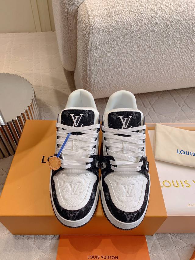 factory price P pink only women's size Louis Vuitto*classic Trainer series sneak