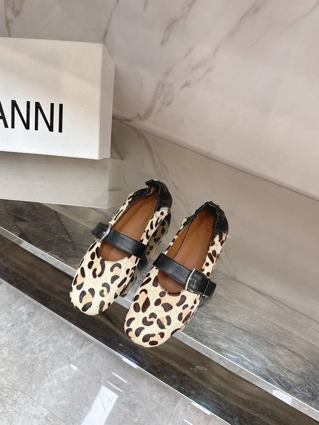 Ganni 25 early spring new ballet shoes purchasing quality small square head, ret