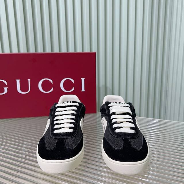 Gucci 24P latest couple's Gucci shoes; Gump shoes; sneakers Classic retro style