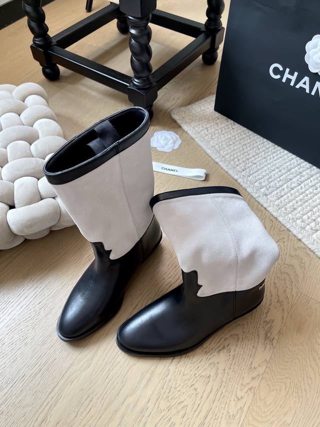 Chanel 25A suede boots series! Top version! First to sell Suede upper, sheepskin