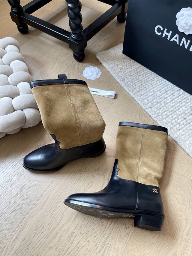 Chanel 25A suede boots series! Top version! First to sell Suede upper, sheepskin