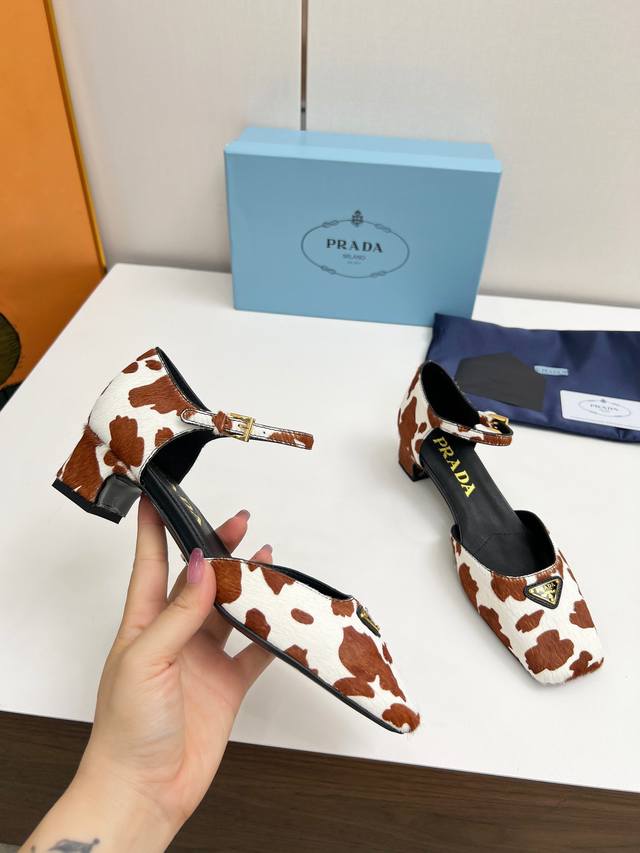 Prada Prada 2025Ss Spring and Summer New Product Saffiano Cow Color Leather High