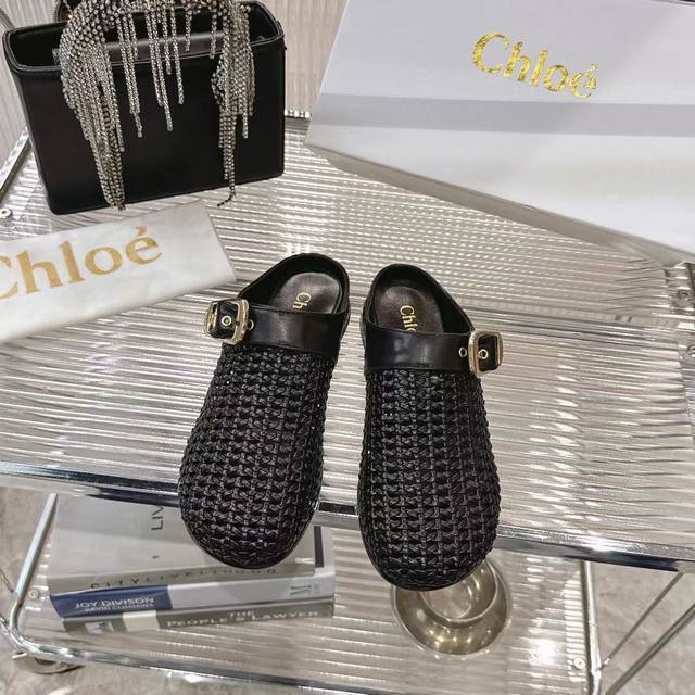 yuanChioe Chloe 25 new sandals series fabric half-slippersoriginal sole, all ha