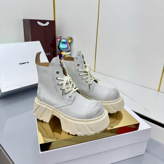 Smfk Niche fashion brand 25Ss new hot-selling thick-soled casual shoes Martin bo