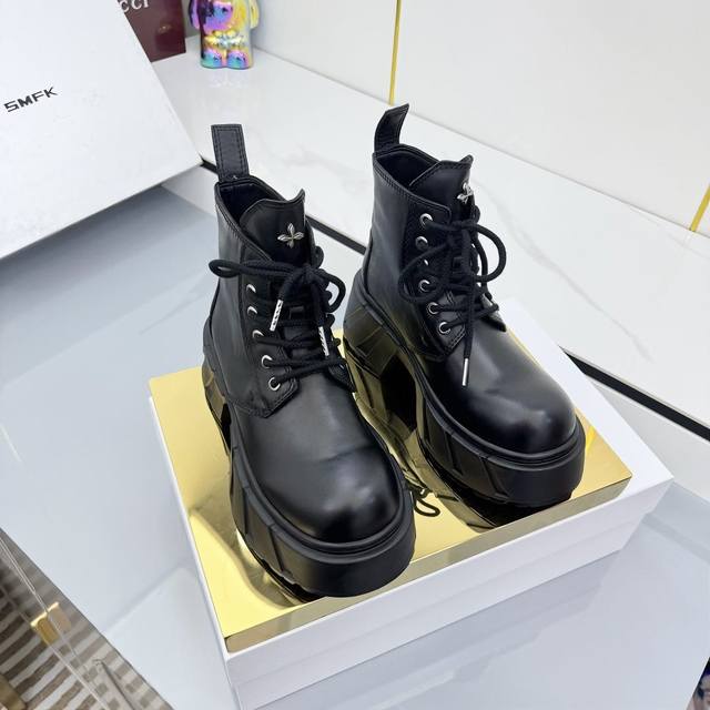 Smfk Niche fashion brand 25Ss new hot-selling thick-soled casual shoes Martin bo