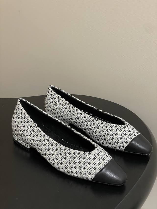 Loro Piana Lp70S Spring/Summer New Rebecca Ballet Flats Linen Old Money Style Re