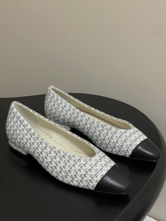 Loro Piana Lp70S Spring/Summer New Rebecca Ballet Flats Linen Old Money Style Re