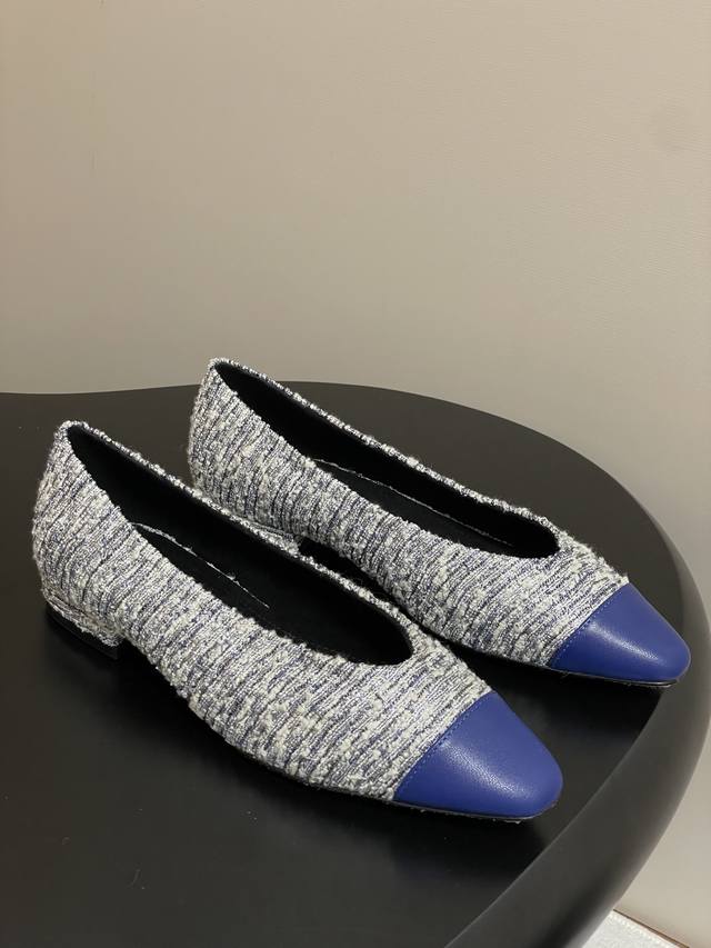 Loro Piana Lp70S Spring/Summer New Rebecca Ballet Flats Linen Old Money Style Re