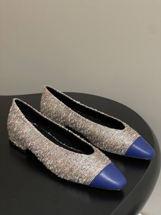 Loro Piana Lp70S Spring/Summer New Rebecca Ballet Flats Linen Old Money Style Re